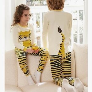 778 babee reshinee bamboo viscose Kids Tiger Print Pajamas